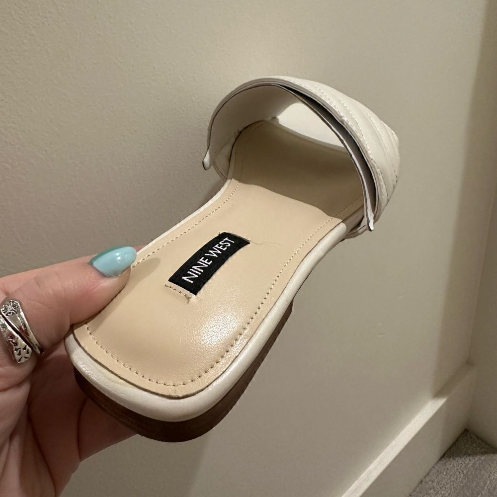 Nine West mends slipper sandal leather NWT - Picture 2 of 4